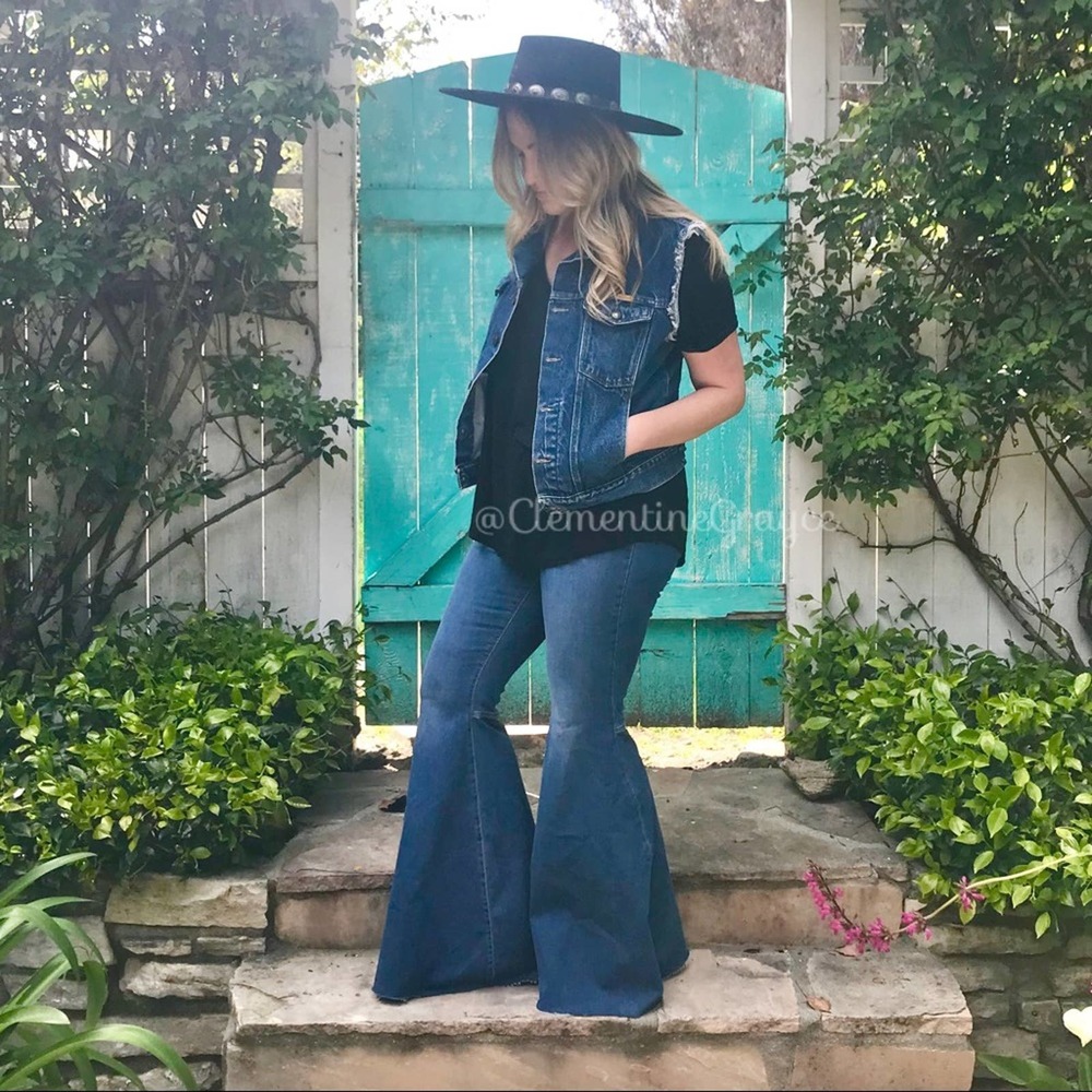 Vintage Rustler Sleeveless Denim Vest Size Medium